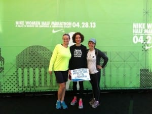 With BRFs Malinda (center) and Melissa (right) at the Nike Women's Half Expotique.