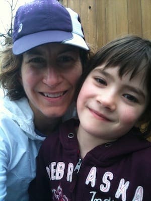 Sarah and Daphne when there were smiles along the mile.