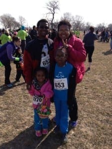Week 5 of training found Kafi running a Chicago 5K with her family.
