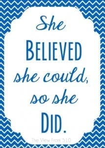 That's right. You've got this. / photo courtesy www.theviewfromfiveten.com via Pinterest