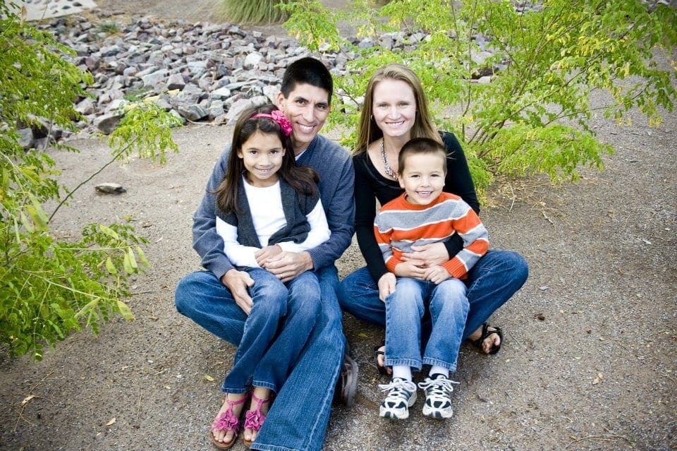 Sara and her family.