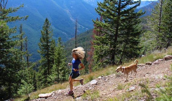 Rachel with her dog, Helen: The duo ran a half-marathon earlier this year, and Helen was the 4th-place dog out of 42!