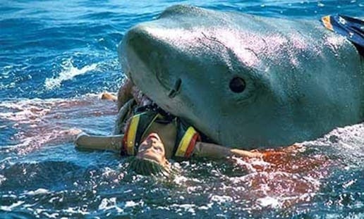 Yet another reason to be glad that Jaws dwells in the ocean, not on the suburban trails.