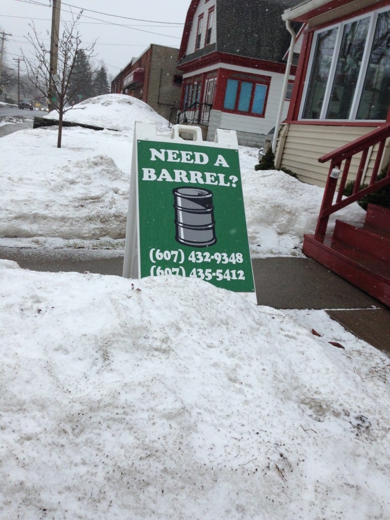 I pass by this sign every time I take this route. Anyone need a barrel? I can hook you up.