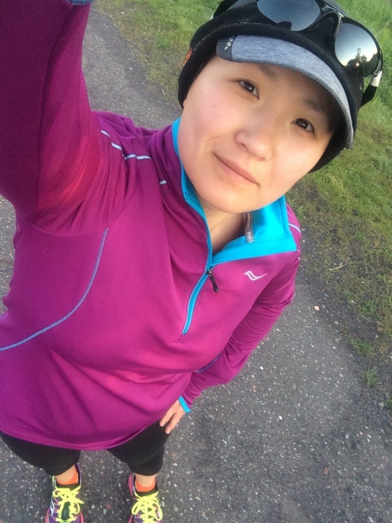 I seem to also be getting maximum value from my cold weather Saucony gear, since we had a frost advisory for June 1 this year. WTH.