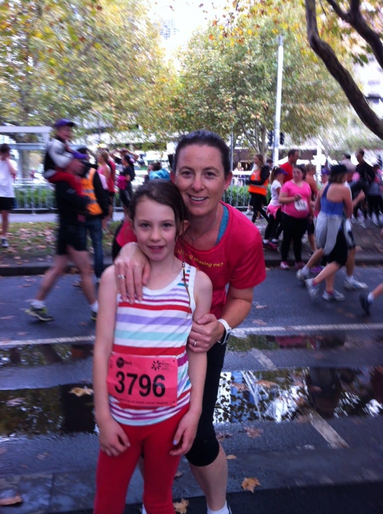 Airlie and her daughter after a 4K...in daylight.