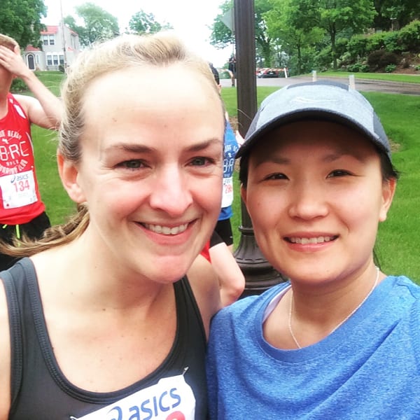 Melissa and me, pre-race