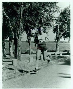 Running free: Sharon Barbano in 1980, four years before the debut women's Olympic Marathon Trial.