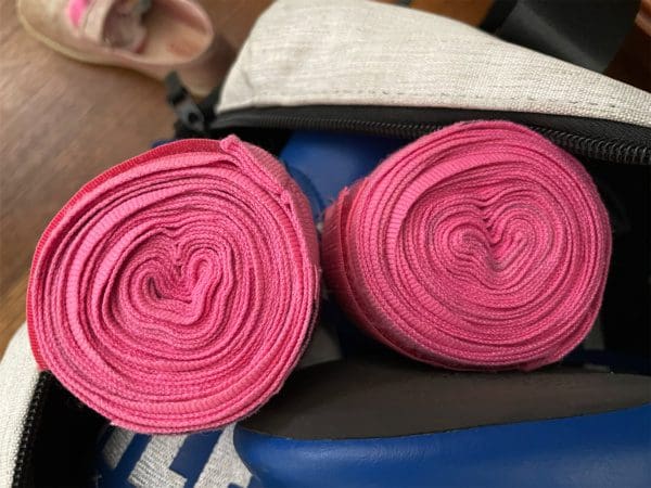 Pink boxing wraps 