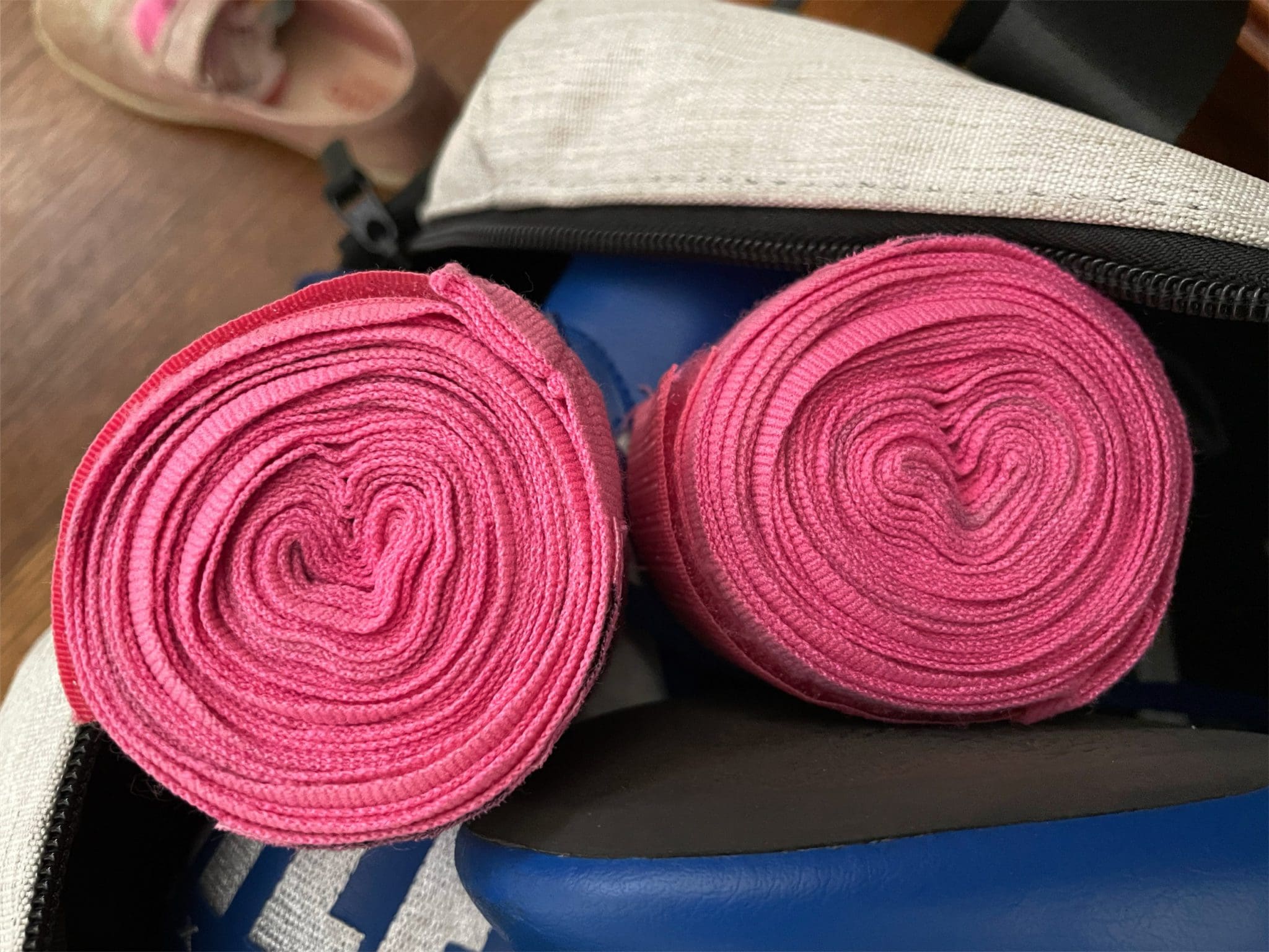 Pink boxing wraps